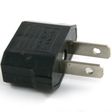 二孔圓頭轉平頭 圓插轉平插 轉接頭(適合國外220V插頭) 插座【DD380】  123便利屋