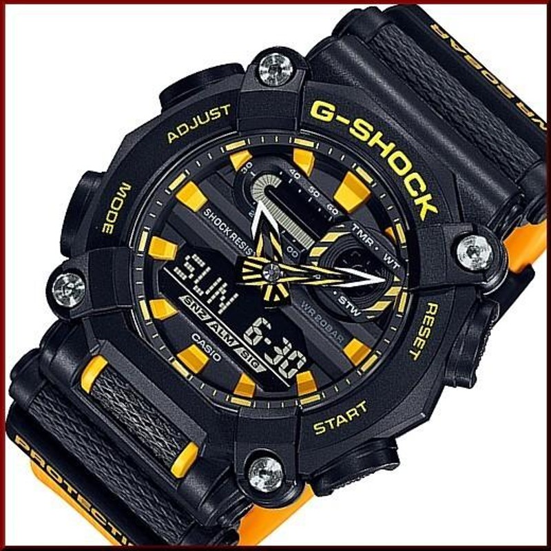 CASIO G-SHOCK カシオ Gショック アナデジモデル メンズ腕時計 ブラック/イエロー 海外モデル GA-900A-1A9 |  LINEショッピング