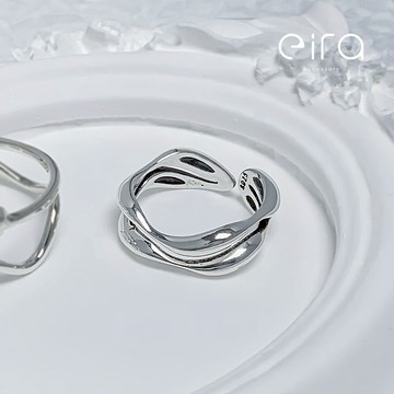 Eira Accessory 大波浪造型戒‧925純銀戒指‧可調式戒指‧中性 簡約 精緻 百搭 尾戒 CKJZ0019A