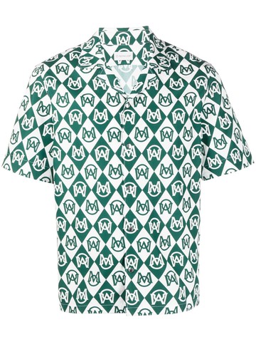 Moncler - logo-print cotton shirt - men - Cotton - XS - White