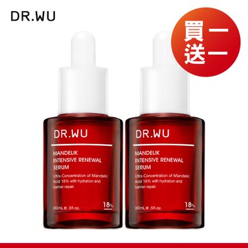 DR.WU 杏仁酸亮白煥膚精華18%30ML(2入組)-共2入