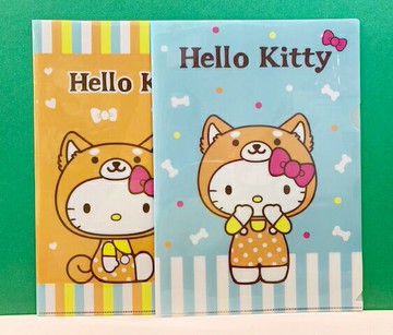 【震撼精品百貨】Hello Kitty 凱蒂貓 三麗鷗 KITTY 台灣授權A4文件夾/資料夾(2P)-小狗裝扮#00601 震撼日式精品百貨