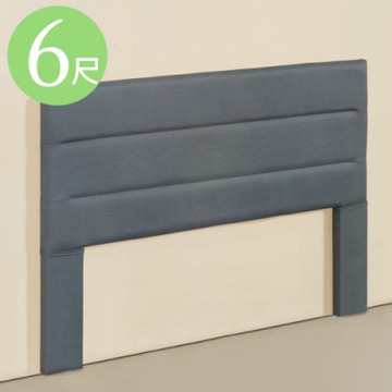 Homelike 喜家居雙人加大6尺貓抓皮床頭片(藍灰色)(1951)