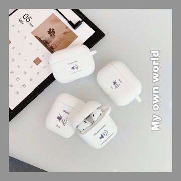 創意按鍵音量靜音AirPods保護套蘋果藍牙無線耳機殼簡約硅膠aripodsPRO3軟防丟繩AirPodsPro全包充電盒1代2代