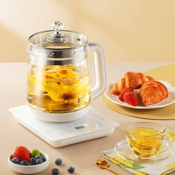 【源一商社】養生壺 煮茶壺 燒水壺 110V養生壺家用煎藥壺智能玻璃燒水恆溫煮茶器煎藥壺