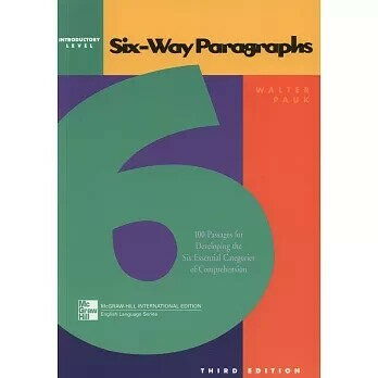 Six-Way Paragraphs-Introductory Level (3版) Pauk 2000 McGraw-Hill