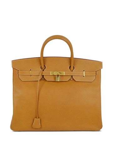 Hermès Pre-Owned - 2001 Birkin 40 handbag - women - Calf Leather - One Size - Brown