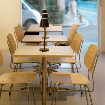 【台灣公司 可打統編】咖啡店桌椅商用奶茶甜品店網紅餐飲糖水店原木風咖啡廳海洋板桌子 b7241