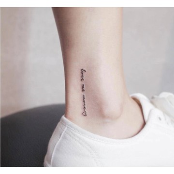 「愛我更多」 love me more 紋身貼紙 微刺青 輕紋身 少女 IG 打卡 紋身貼 超美 網美 愛心 文字草寫