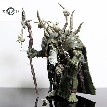 元氣招財  魔獸世界模型 夢境譭滅者 獸人族 術士古爾丹 遊戲週邊 公仔 盒裝 禮物