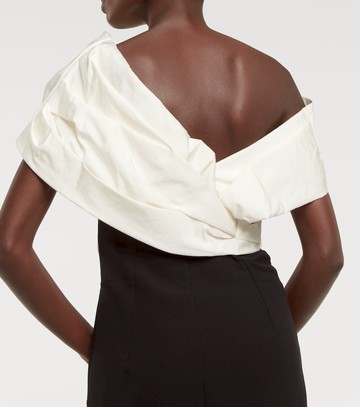 Safiyaa Lerena Vista crêpe and faille maxi gown