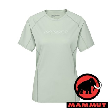 【MAMMUT 長毛象】Selun女圓領排汗短袖T恤『鼠尾草銀綠』1017-05060 戶外 露營 登山 健行 休閒 時尚 排汗 短袖 上衣 T恤