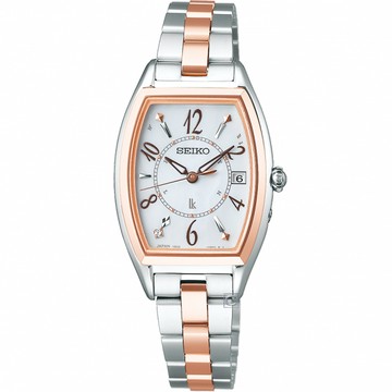 SEIKO 精工 LUKIA 鈦金屬 太陽能 電波女錶(SSQW054J/1B32-0AJ0KS)-28mm