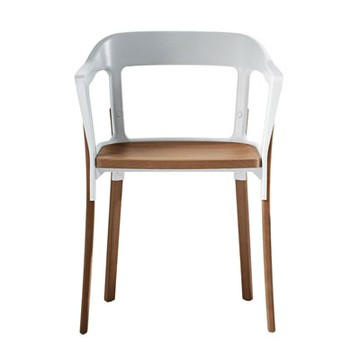 Steelwood Chair 扶手椅（原木白）