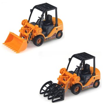 WISDOM 仿真磨輪動力車系列組合(推土機+抓斗機)