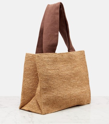 The Row Loretta raffia tote bag