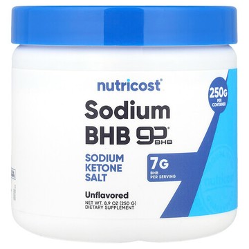 Nutricost, BHB 鈉，goBHB®，原味，8.9 盎司（250 克）