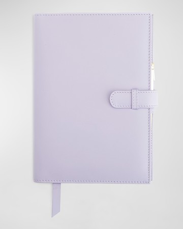 Monogrammed Leather Executive Journal with Rollerball Pen