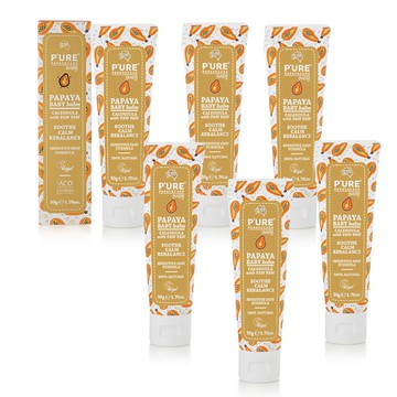 【澳洲 Pure Papayacare】木瓜嬰兒萬用軟膏含金盞花-即期良品-2026年8月16日到期(6入組 50g/條)