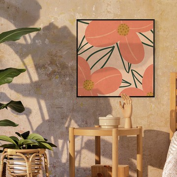 南洋小花III -春天/家居佈置/花卉掛畫/客廳/北歐/複製畫