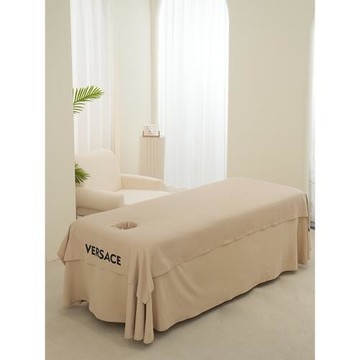 慕彩一片式床罩薄款柔膚面料厚款單床罩按摩養生皮膚管理產后床套