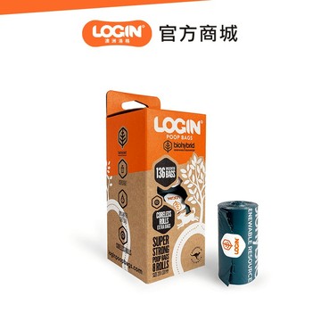 【澳洲Login】洛格環保拾便袋8捲/盒 組合 撿便袋 撿便器可降解拾便袋 莎賓撿便袋 垃圾袋 便便袋 便袋 寵物便袋
