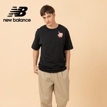 【New Balance】世界美食家短袖上衣_男性_黑色_MT61H51DBK