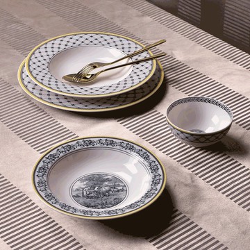 德VB │奧頓系列田園風情搭圖騰-餐食4件組