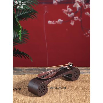 茶道琵琶合金線香插香薰爐復古藍牙音箱檀香爐創意插卡音樂機擺件