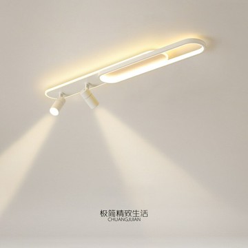 【免運/可開票】台灣公司 吸頂燈 臥室燈 客廳燈 吊燈 極簡長條吸頂燈射燈簡約現代家用衣帽間入戶燈玄關走廊燈過道燈具