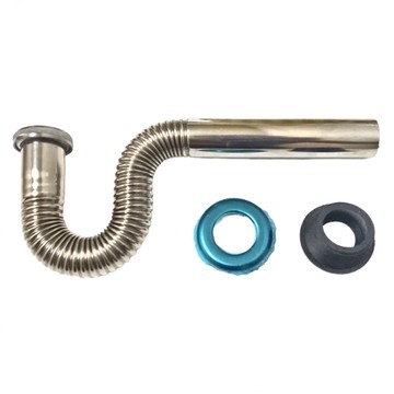 不鏽鋼P管半套  28 x 13cm  1個