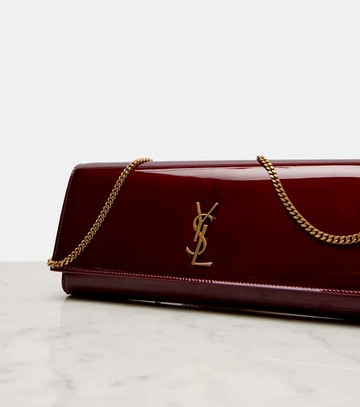 Saint Laurent Kate patent leather clutch