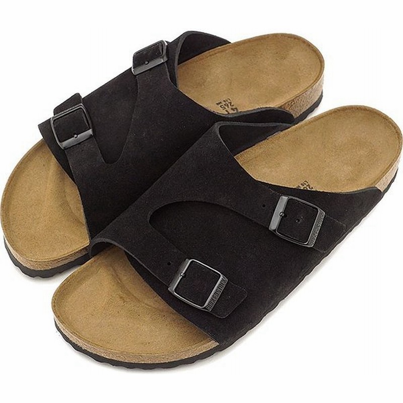Birkenstock ビルケンシュトック サンダル メンズ レディース Zurich Suede Leather チューリッヒ スエードレザー Black Gc Fw17 通販 Lineポイント最大0 5 Get Lineショッピング