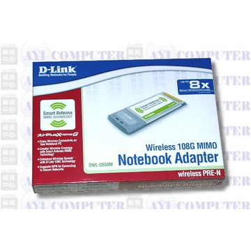 買一送一 台灣製 MIMO Dlink  MIMO 108M CardBus PCMCIA無線網路卡 DWL-G650M