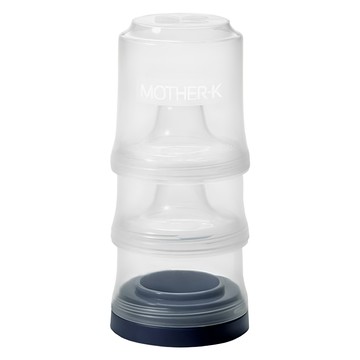 MOTHER-K 積木式奶嘴收納盒 節省空間方便攜帶 前後分隔收納設計  海軍藍  1組