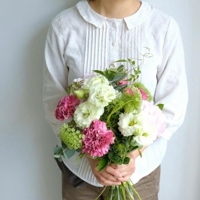 花束　L【12時まであすつく対応】季節の花ギフト　お祝　誕生日　結婚　記念日　感謝　送別　退職　発表会　出産　女性　男性　フラワーギフト　プレゼント