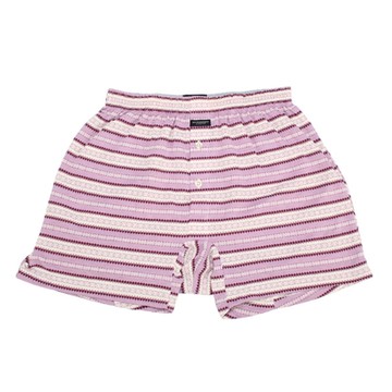 BURBERRY 巴寶莉  條紋棉質平口貼身居家褲-紫色