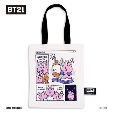 宇宙明星BT21cartoon 寶特袋｜COOKY款環保袋帆布袋｜聯名款｜正版授權｜A Plastic Project