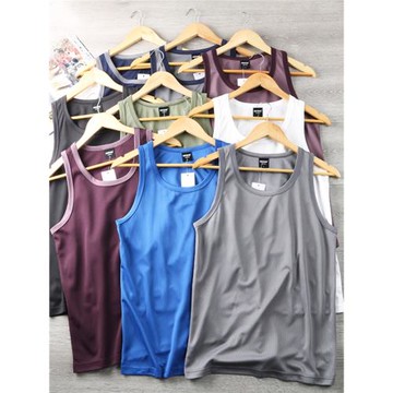 自備2件不多！超輕便 2023夏季男士速干網眼寬松無袖運動籃球背心