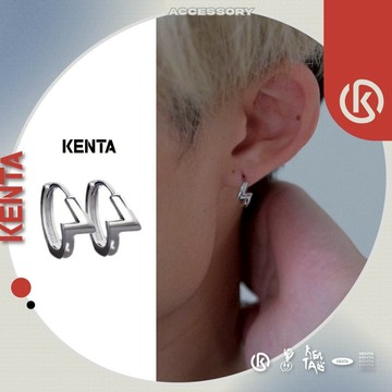 🌾健太選物🌾立體閃電耳環 飾品 造型耳環 耳鉤 耳釘 圈圈耳環 耳環女 耳環男 經典耳環 中性飾品