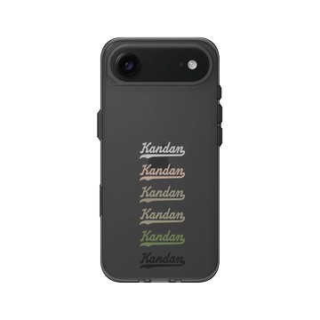 iPhone Air Clear (相機按鈕) 酷墨灰 - KID - KANDAN 美式字型