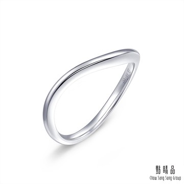 點睛品 Daily Luxe 18K金曲線造型戒指女戒