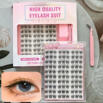 💥自然款假睫毛💥假睫毛套裝大容量美人魚假睫毛日常自然款空氣感漫畵眼睫毛自然款自貼假眼睫毛 UGKJ