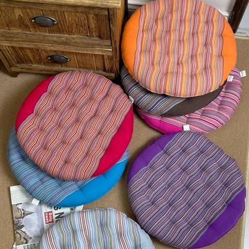 棉麻椅子凳墊中式辦公室坐墊椅墊家用餐椅屁股墊四季通用粗布坐墊