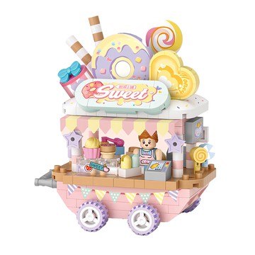LoZ 積木 LOZ8855 300PCS  多色 甜品販賣車  1個