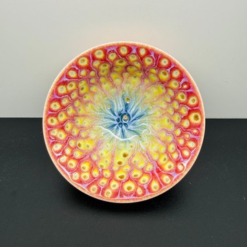 孔雀開屏飲杯 90ml 邱毓寧 鶯歌燒 A3-13