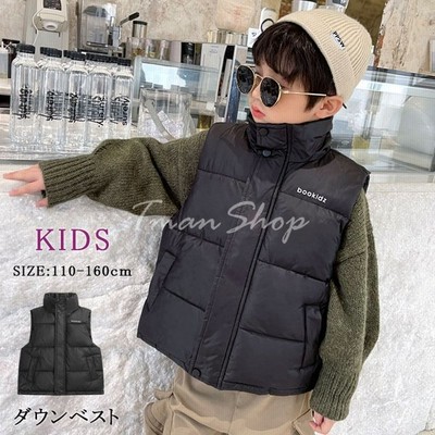 ダウンベスト子供服 男の子 女の子 キッズ ベスト アウター 防寒 暖かい あたたかい お出かけ カッコいい おしゃれ シンプル 秋 冬 通園 通学 通販 Lineポイント最大get Lineショッピング
