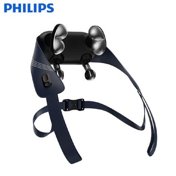 【PHILIPS飛利浦】雙效熱敷頸部按摩器 PPM3523DB 肩+頸+斜方肌按摩 多肌群放鬆