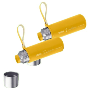 SADOMAIN 仙德曼 EXPLORER探險者 316不鏽鋼真空保溫旅行瓶  芥末黃  500ml  2個