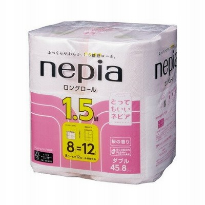 王子ネピア ネピアコンパクト　桜　ダブル４５ｍ　８個